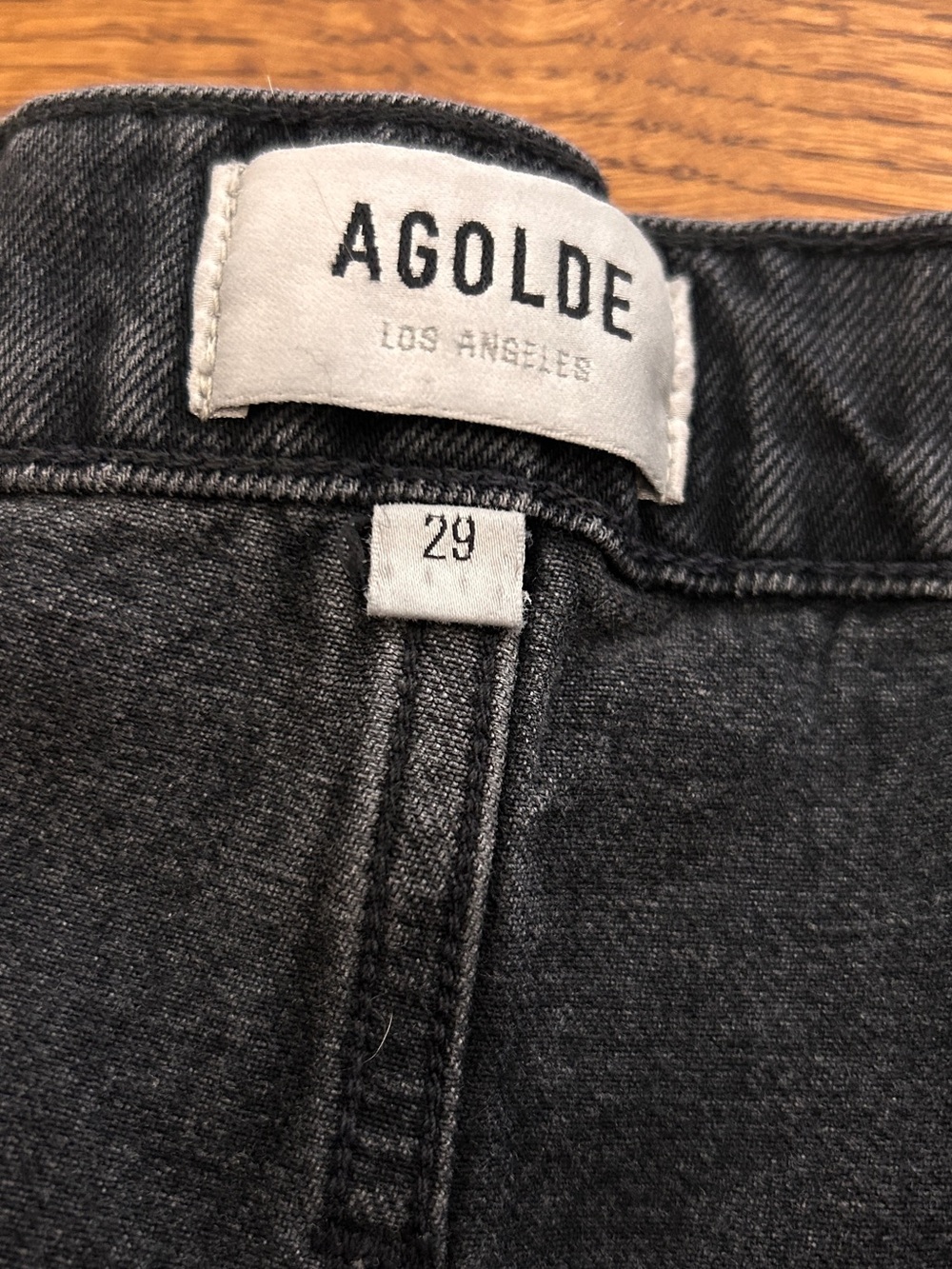 AGOLDE “REWORKED 90’s STRAIGHT” IN COLOR PAVE - Picture 5 of 7